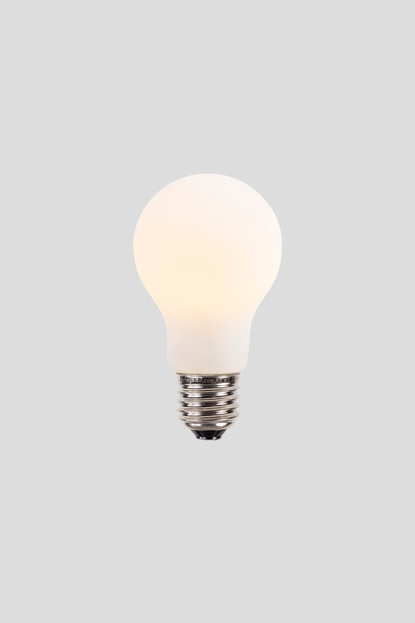 A60 LED Filament - Porcelain Frosted - 6W E27 2700k
