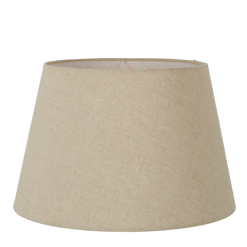 Linen Taper Lamp Shade XL Dark Natural