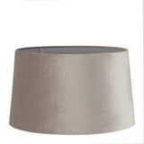 Velvet Drum Lamp Shade XL Mist Grey