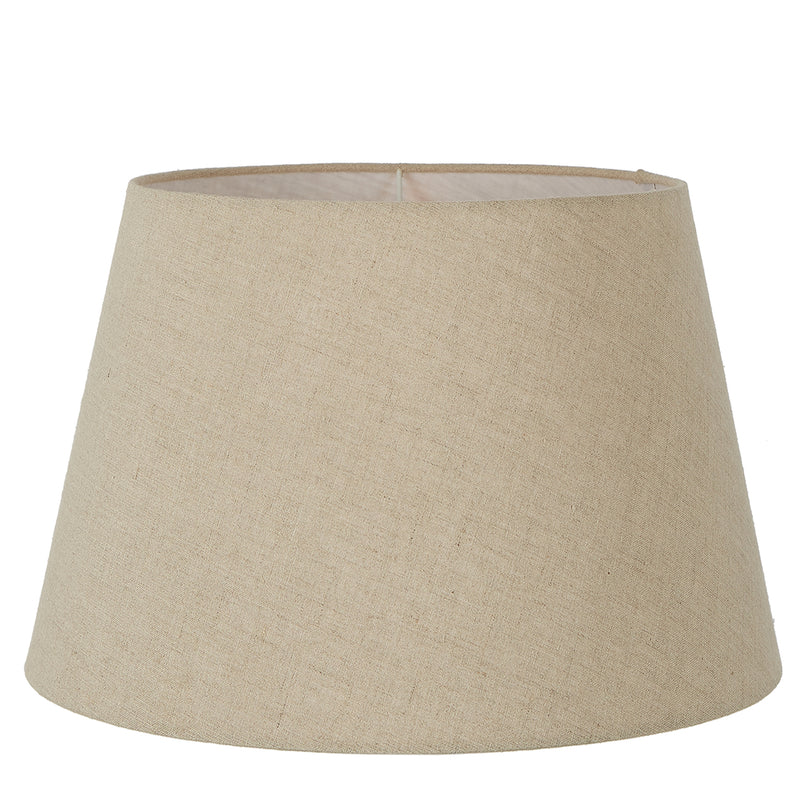 Linen Taper Lamp Shade XXL Dark Natural Linen