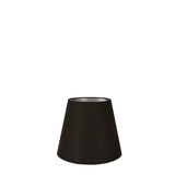 Linen Taper Lamp Shade XXXS Black with Silver Lining