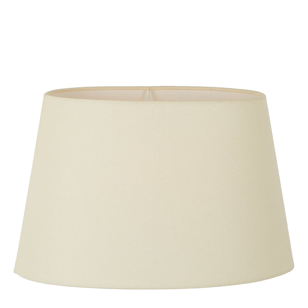 Linen Oval Lamp Shade XXL Textured Ivory