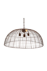 Cray Dome - Antique Copper - Wire Weave Dome Pendant Light