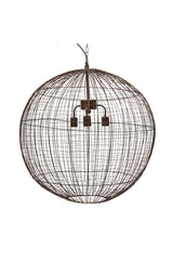 Cray Ball Large - Antique Copper - Wire Weave Ball Pendant Light