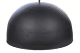 Noir Large - Black With Red Interior - Extra Large Iron Dome Pendant Light