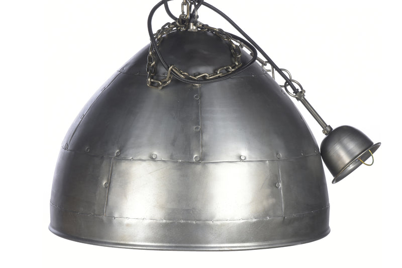 P51 Small - Zinc - Iron Riveted Dome Pendant Light