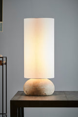 Pebble Large - Natural - Turned Wood Table Lamp