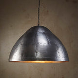 P51 Medium - Zinc - Iron Riveted Dome Pendant Light