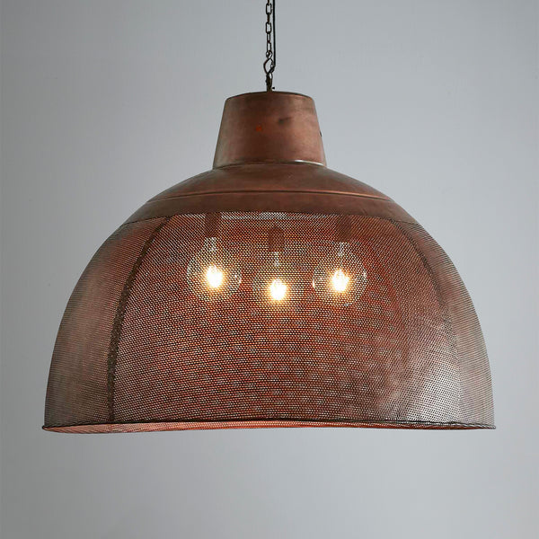 Triple copper deals pendant light