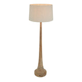 LANCIA LARGE - LIGHT NATURAL - TURNED WOOD SLENDER FLOOR LAMP