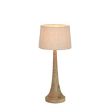 LANCIA SMALL - LIGHT NATURAL - TURNED WOOD SLENDER TABLE LAMP