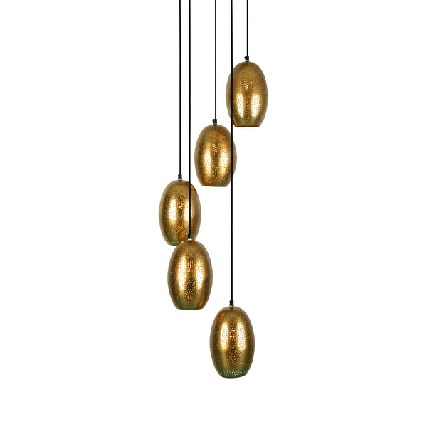 Constellation - Brass - Perforated Pendant Light Cluster