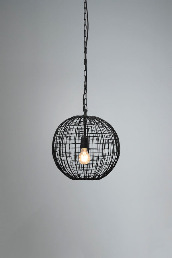 Cray Ball Ceiling Pendant Small Black