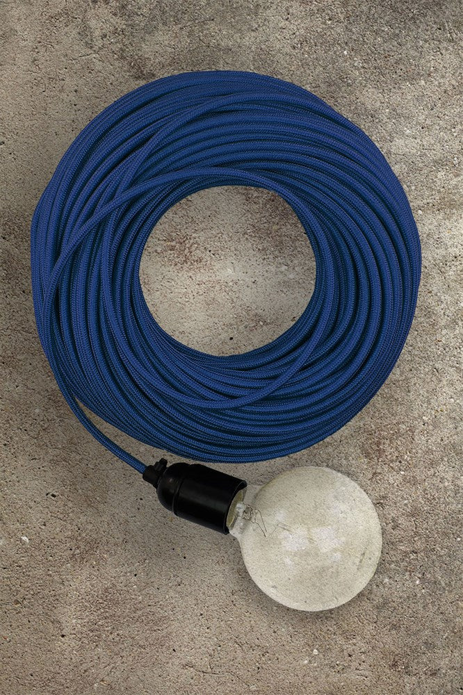 Fabric Electrical Cord - Royal Blue